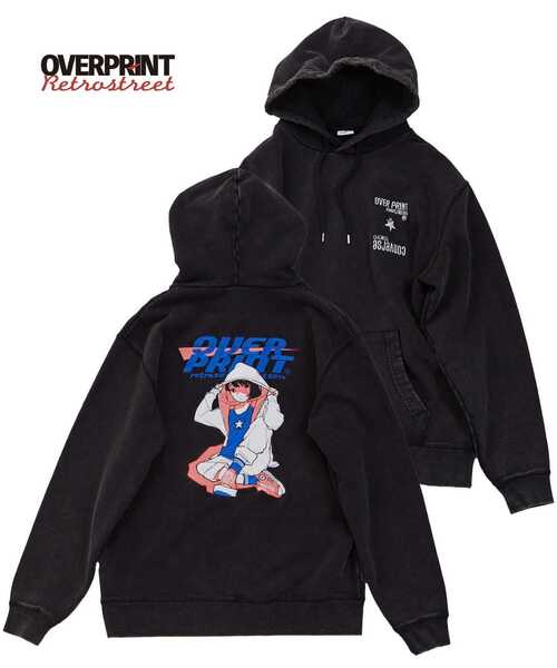 over print（オーバープリント） パーカー 「over print」STREET GIRL