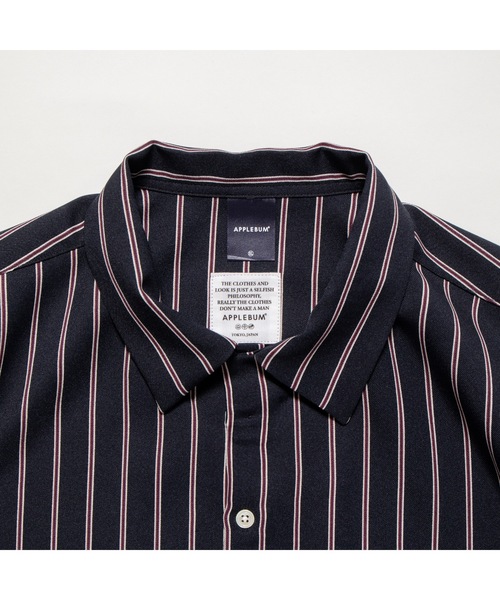 APPLEBUM シャツ Big Sleeve Stripe Aloha Shirt メンズ