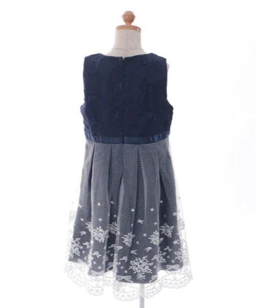 axes femme（アクシーズ ファム） ワンピース リボン×フラワーレース