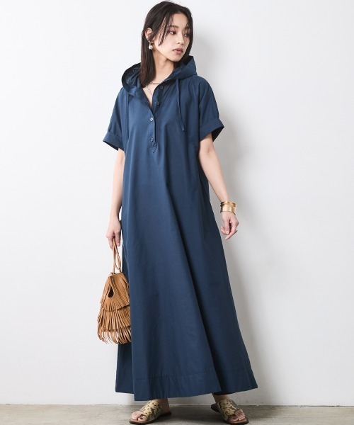 半袖 パーカー（ワンピース、チュニック）（サイズ（S/M/L）：5L