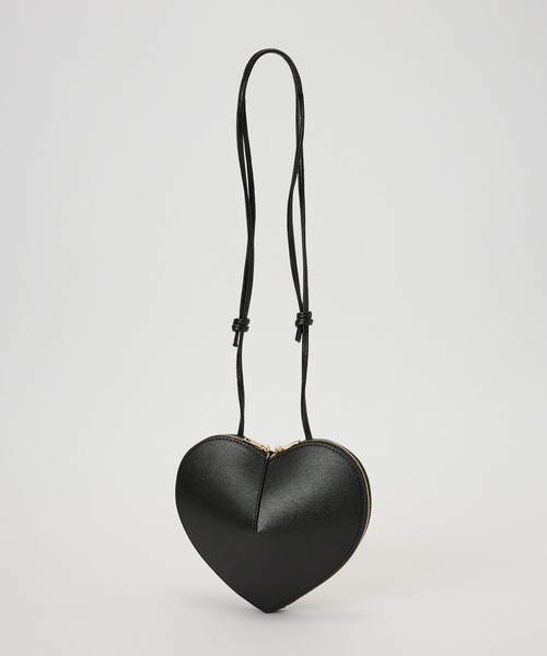 【美品】AULENTTI Heartショルダー　ブラック AULENTTI ショルダーバッグ バッグ 「AULENTTI」Heartショルダー