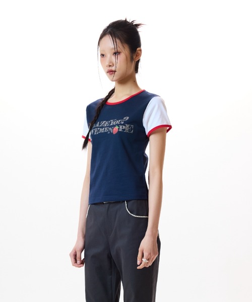 LUVISTRUE tシャツ IM STRAWBERRY LETTERING TEE レディース