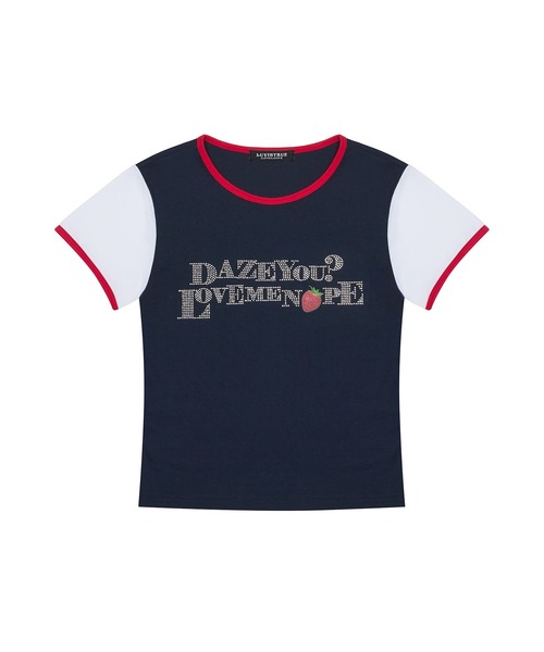 tシャツ IM STRAWBERRY LETTERING TEE レディース LUVISTRUE tシャツ IM STRAWBERRY LETTERING TEE レディース