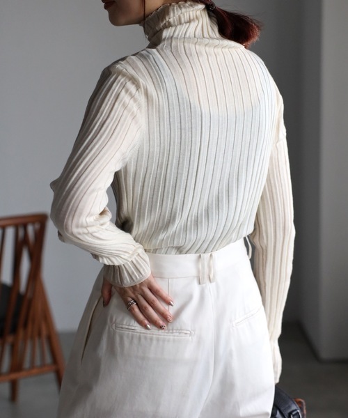 「&HALF」 「noa-ge」タートルネックニット FREE グレー レディース_画像5