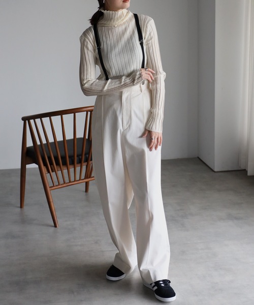 「&HALF」 「noa-ge」タートルネックニット FREE グレー レディース_画像6