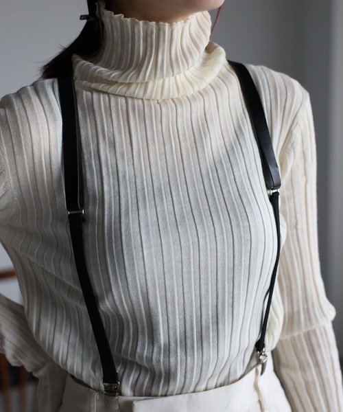 「&HALF」 「noa-ge」タートルネックニット FREE グレー レディース_画像9
