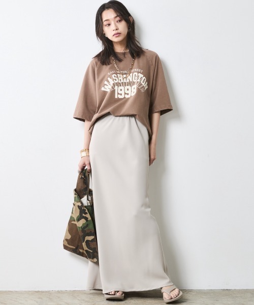 CHIC STYLE スカート バイアスナローマキシスカート「大きい