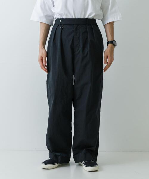 URBAN RESEARCH パンツ NYLON SUPER WIDE PANTS メンズ