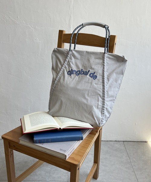 ikka（イッカ） トートバッグ 撥水ロゴ刺繍ロープトートバッグ