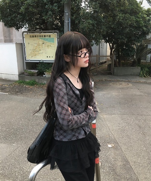 anyonemore ショルダーバッグ バッグ フェイクレザータックショルダー 