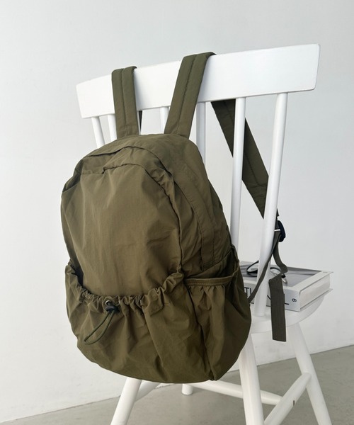 プラダ テスートナイロン 巾着型 リュックサック　バックパック グリーン系 PRADA プラダ リュックサック バックパック ナイロン マルチ