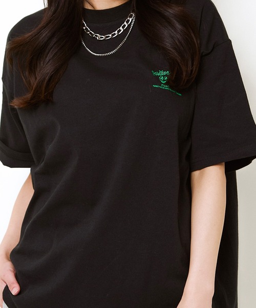 tシャツ 発泡ハンバーガーTシャツ/ ビッグシルエットオーバー