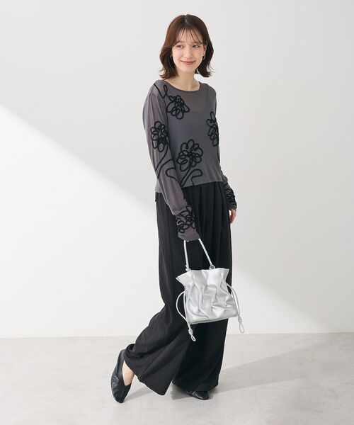 ELENCARE DUE tシャツ ・ELENCARE コード刺繍シアーロンT
