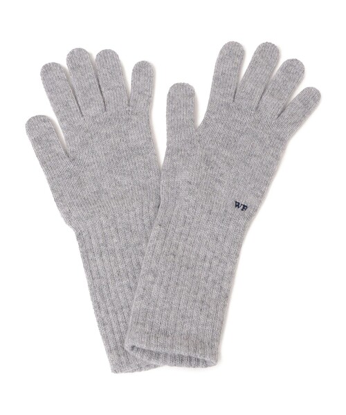 「WILLIAM BRUNTON」 手袋 ONE SIZE ライトグレー レディース_画像2