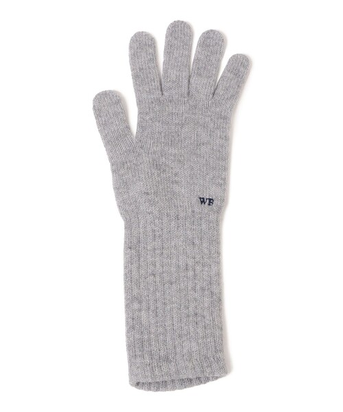 「WILLIAM BRUNTON」 手袋 ONE SIZE ライトグレー レディース_画像3