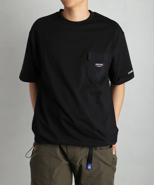 GERRY（ジェリー） tシャツ ナイロンポケット付 半袖Tシャツ 接触冷感