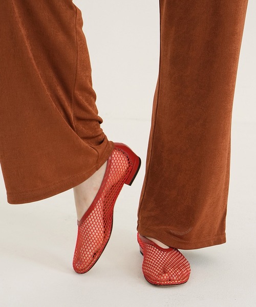 CLANE（クラネ） パンプス MESH OBLIQUE TOE FLAT SHOES : ZOZOTOWN