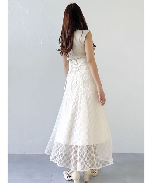 dazzlin ニット セーター ビッグラッフルタイニット レディース