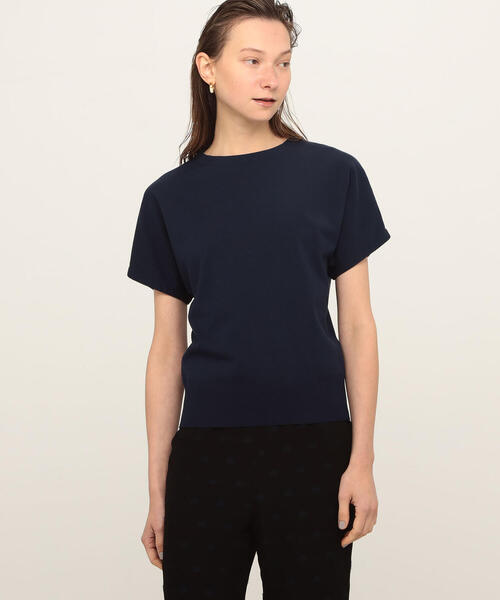 「BALLSEY」 半袖ニット S ネイビー レディース