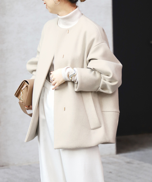 VERMEIL par iena（ヴェルメイユパーイエナ） ノーカラージャケット