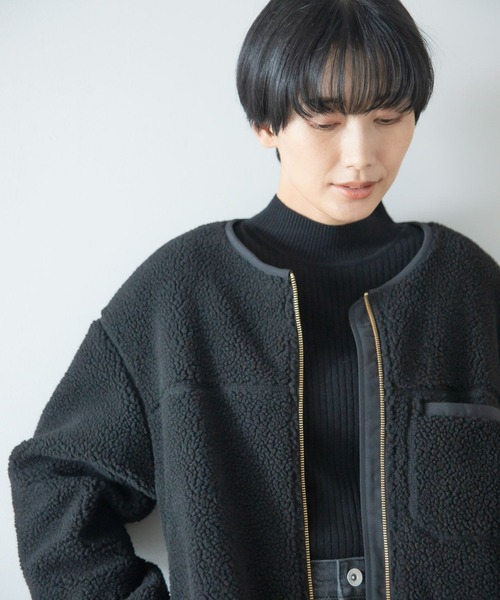 「LEPSIM」 ブルゾン MEDIUM グレイッシュベージュ レディース_画像3