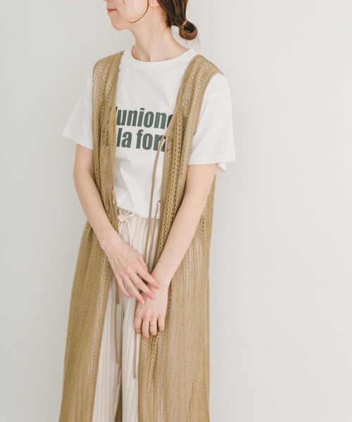 メッシュジレワンピ ITEMS URBANRESEARCH ワンピース メッシュジレワンピース