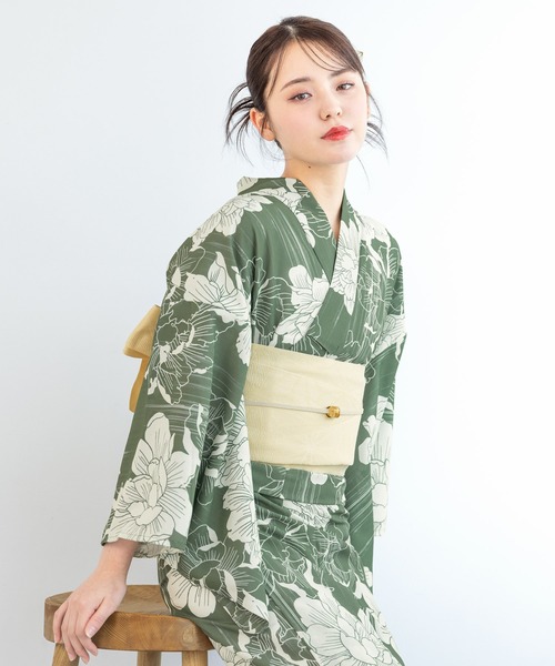 CINEMATIQ 2025 2wayセパレート浴衣 グリーン SOUBIEN（創美苑） 浴衣 “初心者でもプロの着姿”新二部式 セパレート