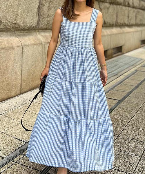 ST.ROONEY（セントルーニー） ドレス ギンガムチェックサマードレス