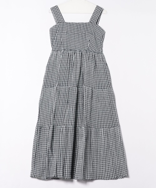 美品✦マークアンドロナ✦キンガムチェックワンピース＆サンバイザーセットアップ ST.ROONEY（セントルーニー） ワンピース ギンガムチェックサマー