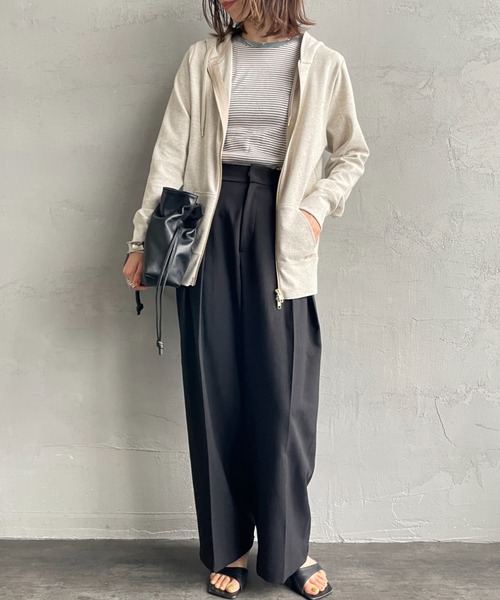 ❤︎MICA&DEAL❤︎ サーフニットパーカー フード 38サイズ 日本製 MICA&DEAL パーカー 「MICA＆DEAL/マイカアンドディール