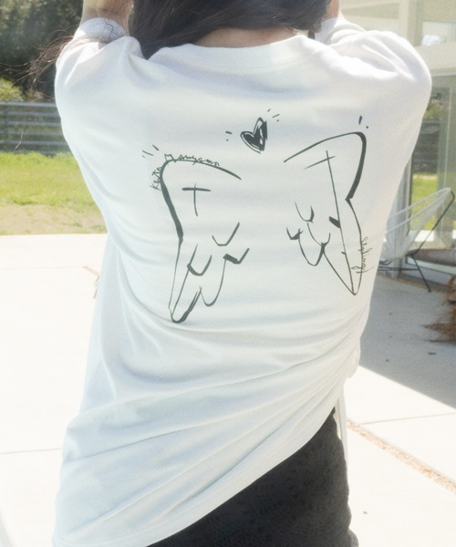 tシャツ 「styling/×KEITA MARUYAMA」バックプリントＴシャツ レディース
