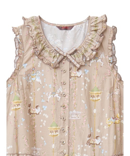 PINK HOUSE（ピンクハウス） ワンピース メリーゴーラウンドプリント