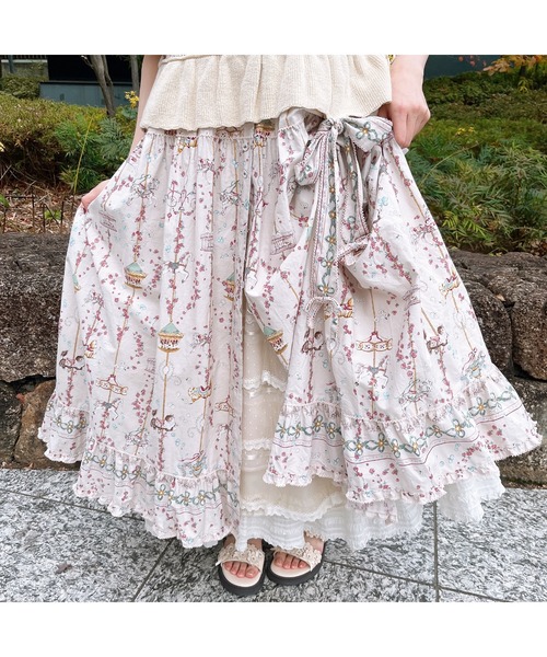 PINK HOUSE（ピンクハウス） ワンピース メリーゴーラウンドプリント