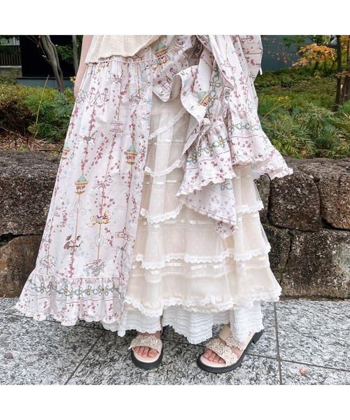 PINK HOUSE（ピンクハウス） ワンピース メリーゴーラウンドプリント