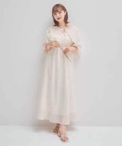 【新品】carolinebosmans 白 ホワイト ワンピース 10y 発表会 mellowneon（メロウネオン） ワンピース ありすコラボ / マルチウェイ