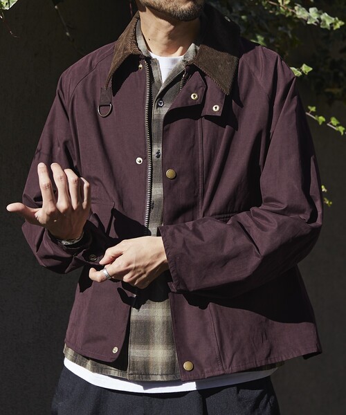 Barbour ブラウン ジャケット Barbour 「Barbour」 ジップアップブルゾン LARGE ブラウン