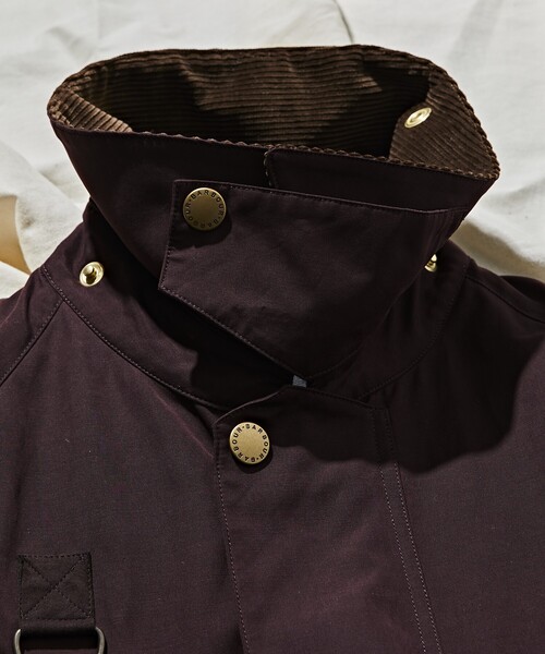 Barbour ブラウン ジャケット M Barbour】ミドルレングスジャケット(ミリタリージャケット