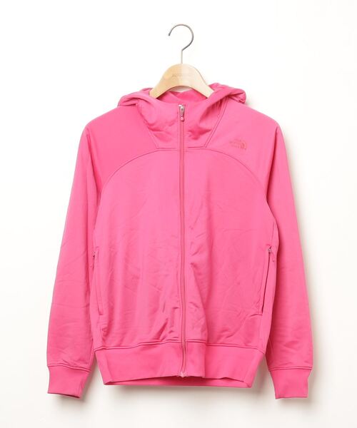 THE NORTH FACE ピンク ジップアップパーカー THE NORTH FACE 「THE FACE」 刺繍ジップアップパーカー L