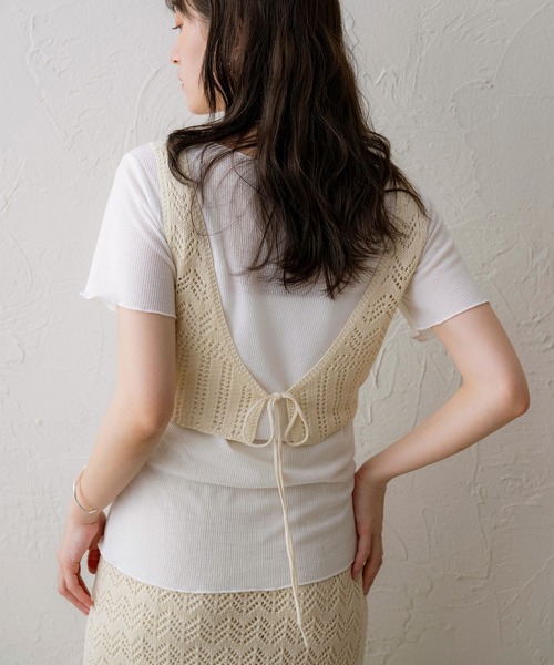 NOAHL（ノアル） キャミソール 「NOAHL」クロシェ編みビスチェ