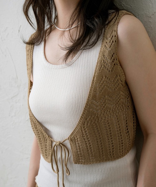 NOAHL（ノアル） キャミソール 「NOAHL」クロシェ編みビスチェ