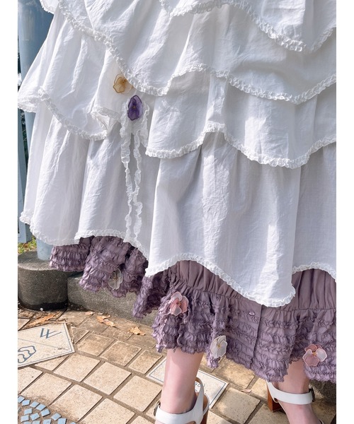 スカート パンジーレース使いスカート スカート