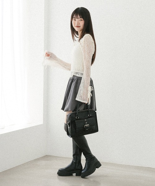 Heather（ヘザー） スカート ギャザーバルーンミニスカート 576805