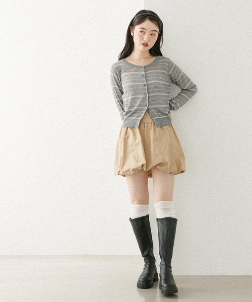 Heather（ヘザー） スカート ギャザーバルーンミニスカート 576805