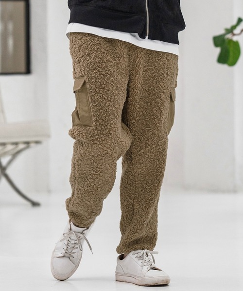 CAMBIO（カンビオ） カーゴパンツ mp13864-Poodle Like Boa Switch