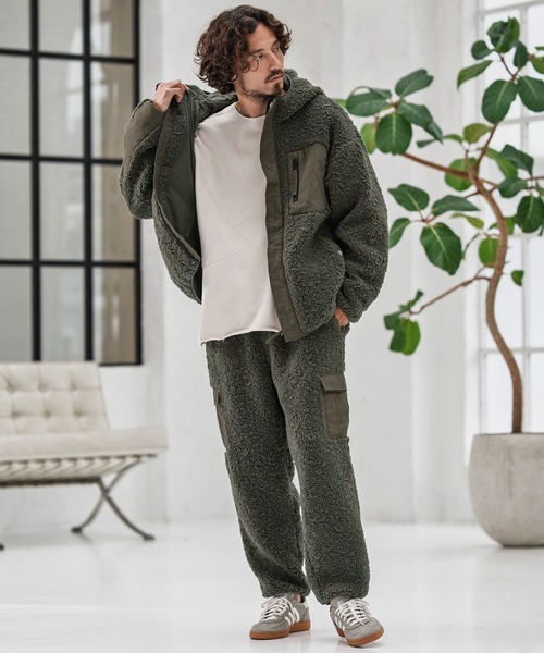 CAMBIO（カンビオ） カーゴパンツ mp13864-Poodle Like Boa Switch