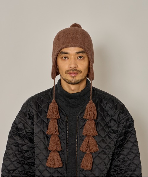 arth（アース） ニット帽 ニットキャップ Ca5 Fringe Guide Knit