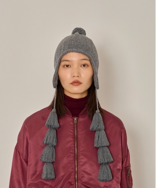 arth（アース） ニット帽 ニットキャップ Ca5 Fringe Guide Knit