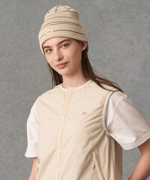 ダントン　ニットキャップ　ビーニー DANTON（ダントン）の「COTTON KNIT BEANIE（ニットキャップ
