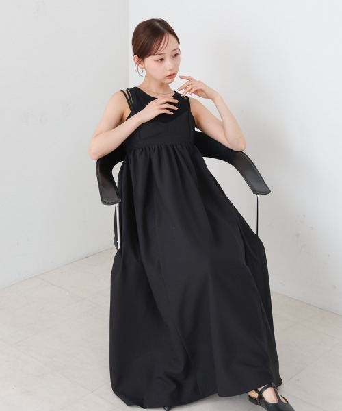 BAB（バブ） ワンピース 「S・Mサイズ展開」ビスチェライクフレア