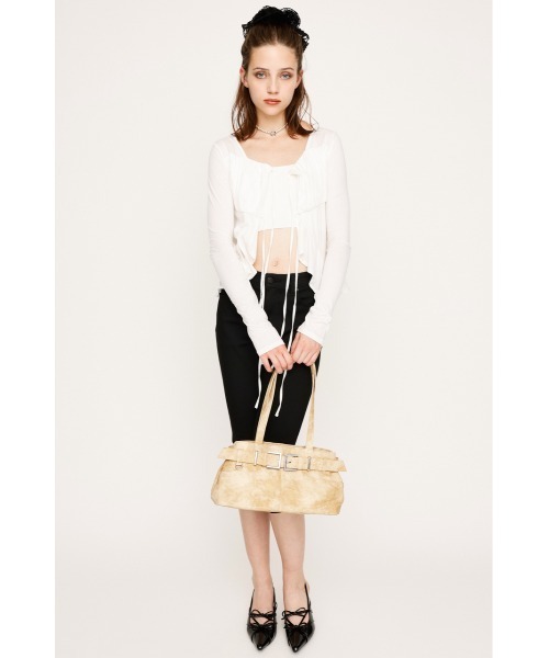 ブラウス シャツ ribbon square neck blouse/リボンスクエアネックブラウス レディース ribbon square neck blouse/リボンスクエアネックブラウス